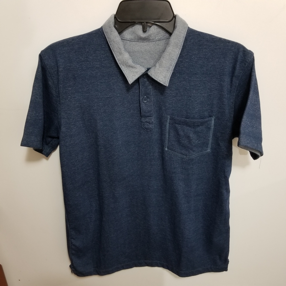 Oxygen Polo Shirt Reversible Navy Blue Medium